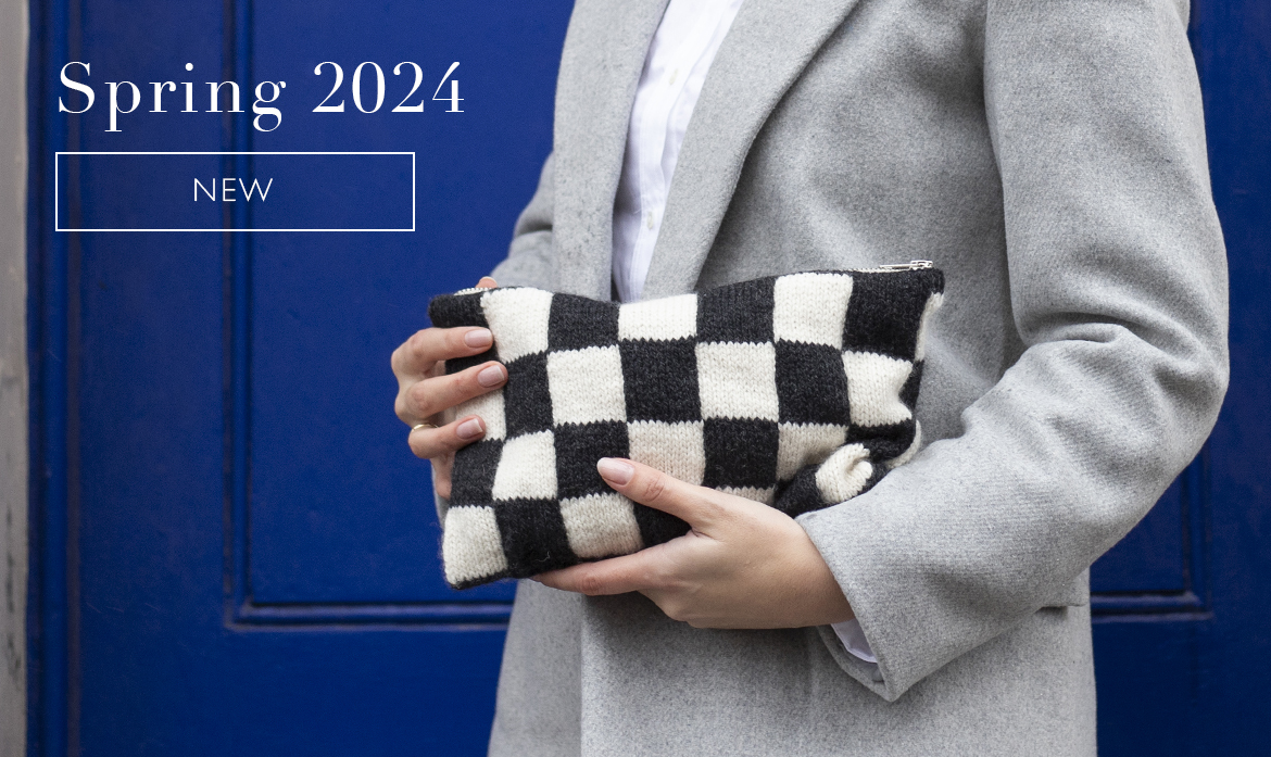 spring 2024 toft quarterly magazine fashion hats cowls scarf wristwarmers crochet knit patterns 